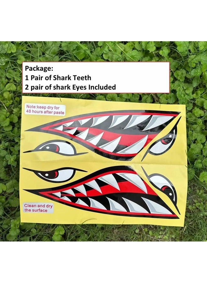 Alemon Shark Mouth Reflective Decals Sticker Fishing Boat Canoe Kayak Graphics Accessories - Image 4