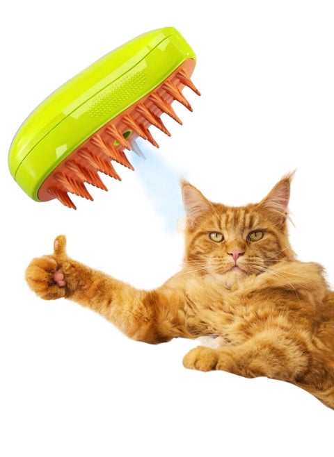 Steam Brush for Cat Dog Pets, for Shedding and Grooming Steamer