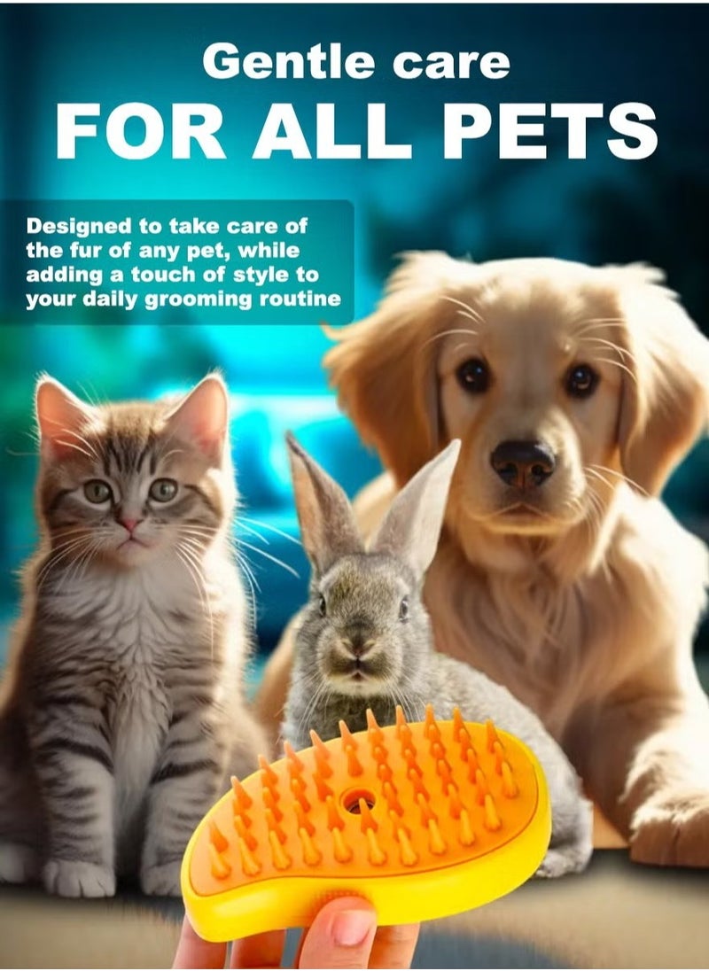 Steam Brush for Cat Dog Pets, for Shedding and Grooming Steamer