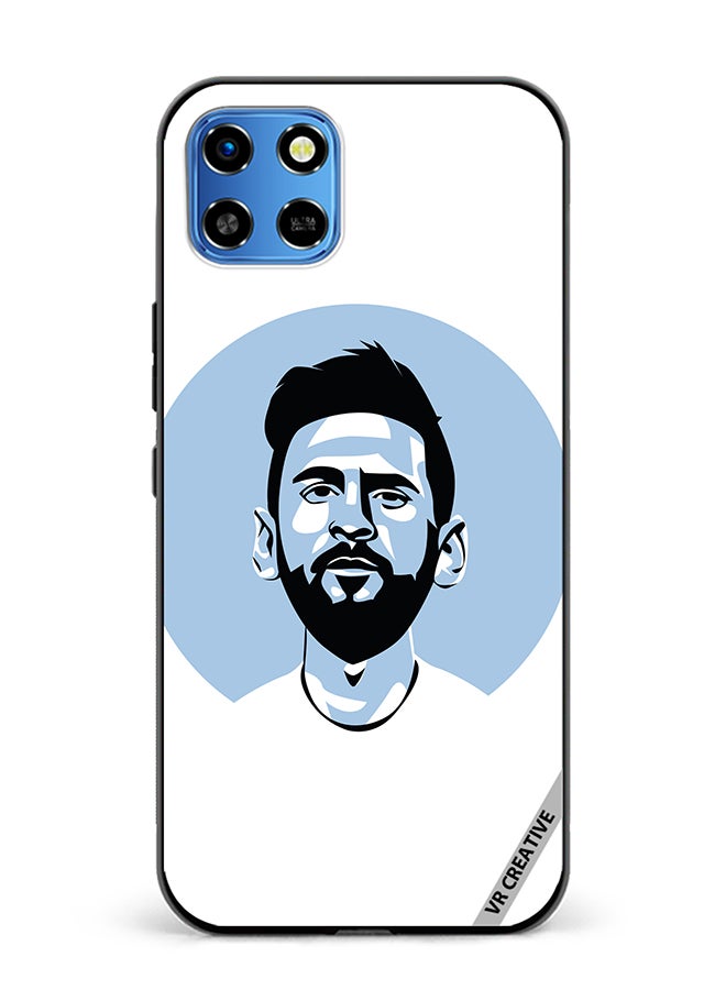 VR CREATIVE Protective Case Cover For Infinix Smart 6 HD Lionel Messi Vector Design Multicolour - Image 1