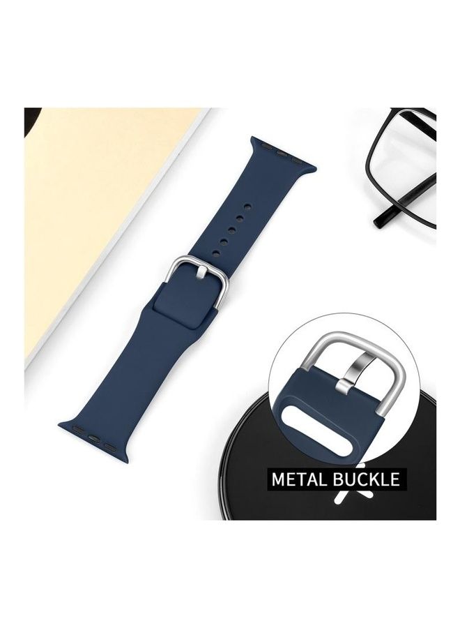 BGM Replacement Band for Apple Watch Series 1/2/3/4/5/6/SE 38/40mm Blue - Image 5