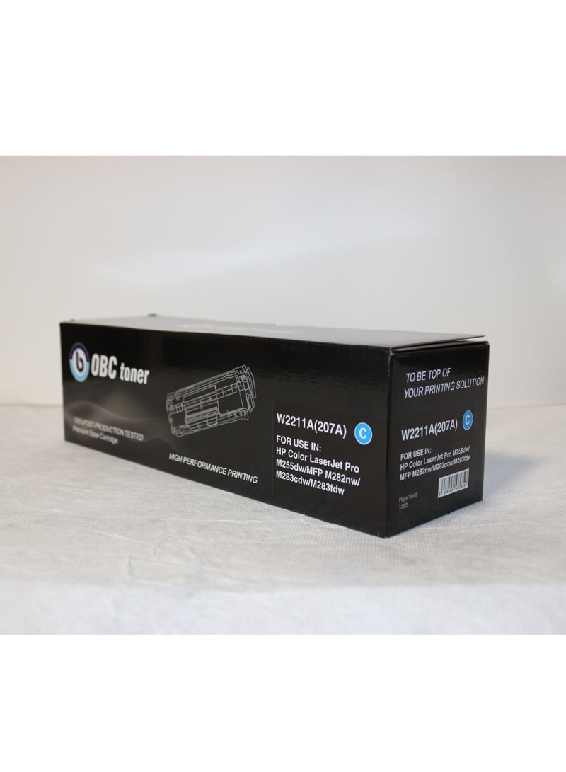 OBC Compatible OBC LaserJet Toner 207A Cyan (W2211A) The ideal solution for high-quality printing and reliable performance. This toner delivers up to 1,350 pages of printing - Image 2