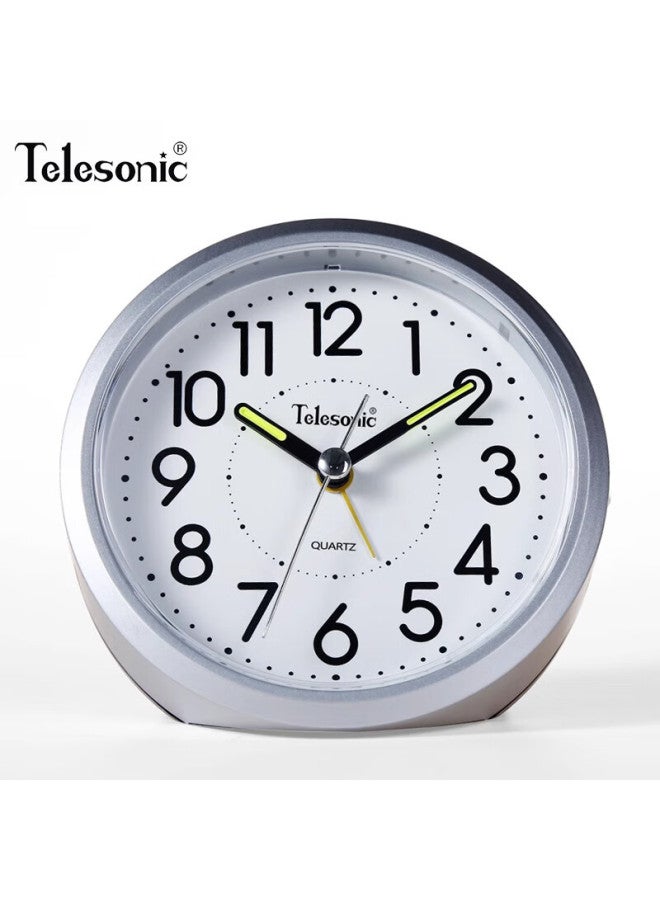 Telesonic Alarm Clock For Students, Luminescent Snooze Alarm Clock For High School Students, With High Volume, Multifunctional For Lazy People, Children, Silent Bedroom Bedside Clock - Image 1