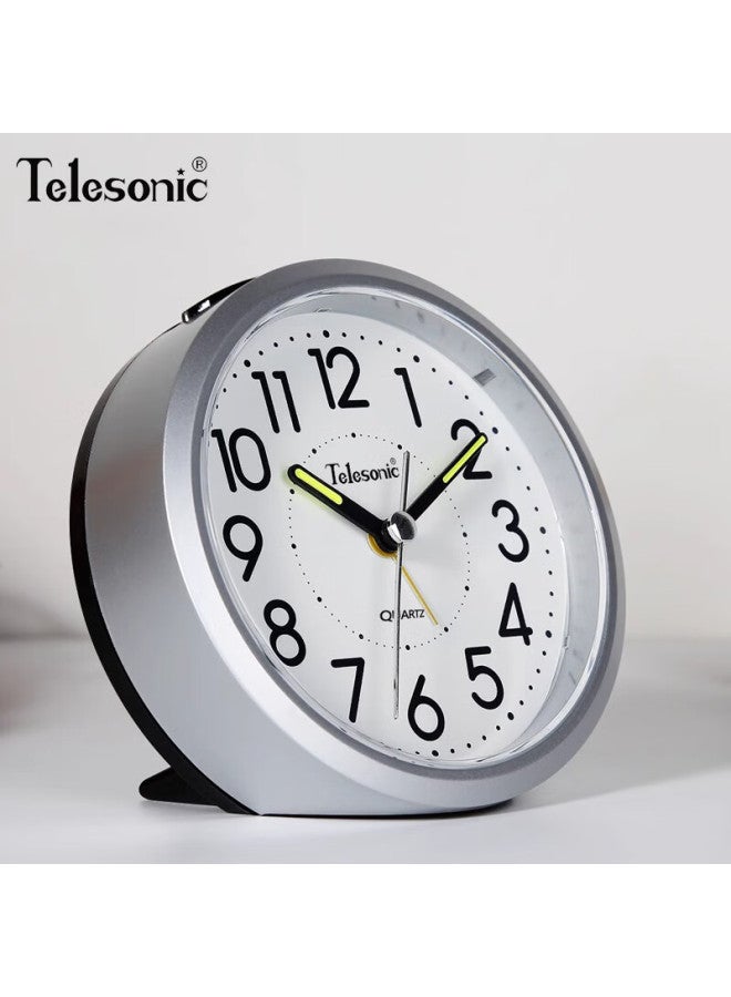 Telesonic Alarm Clock For Students, Luminescent Snooze Alarm Clock For High School Students, With High Volume, Multifunctional For Lazy People, Children, Silent Bedroom Bedside Clock - Image 5