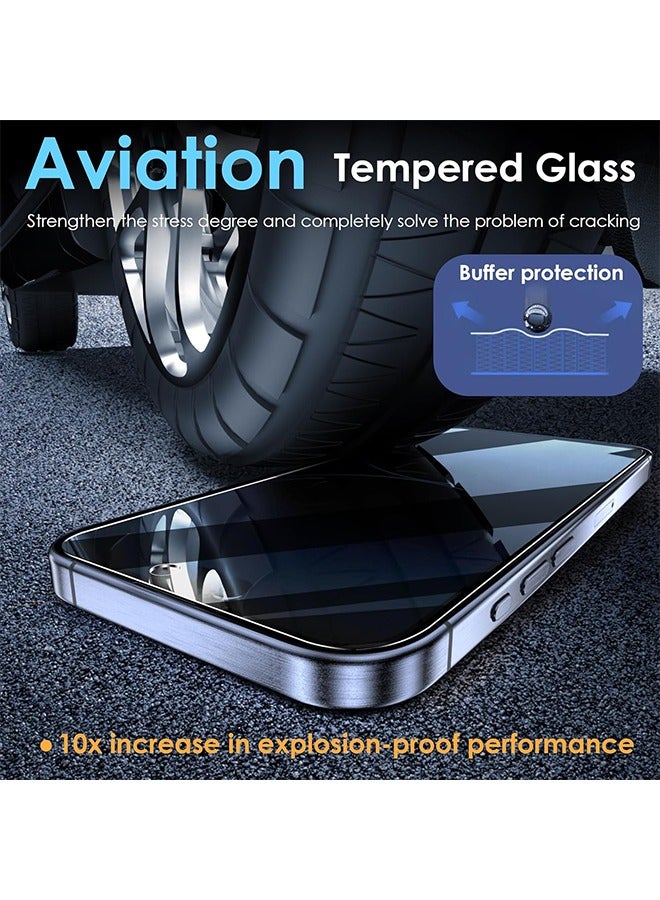 X-level 2 Pcs iPhone 16 Pro Max Privacy Screen Protector, Easy Installation with Alignment Frame, Anti-Drop and Anti-Scratch, Case Friendly Anti-Spy Anti-Fingerprint - Image 3