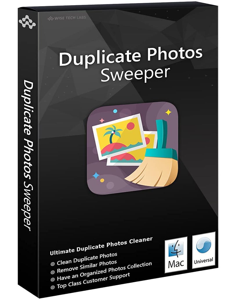 Wise Tech Labs Duplicate Photos Sweeper - For Mac - 1 MAC, 1 Year | Scan for Duplicate & Similar Pictures | Organize your Photos Collection | Latest Version (Email Delivery in 2 hours- No CD) - Image 1