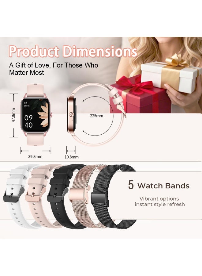 TDZDDYS Ultra-Light Smart Watch, Bluetooth Calling Fitness Tracker, 1.83" HD Display Waterproof Sports Watch for Men Women, Compatible with Android iOS - Image 5