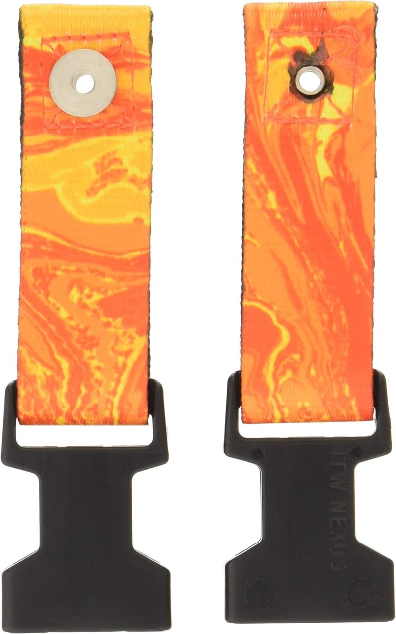 DiMarzio Steve Vai Signature ClipLock Guitar Strap - Orange Universe - Image 2
