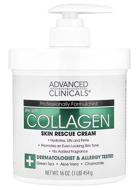 Collagen Skin Rescue Cream - 16 oz