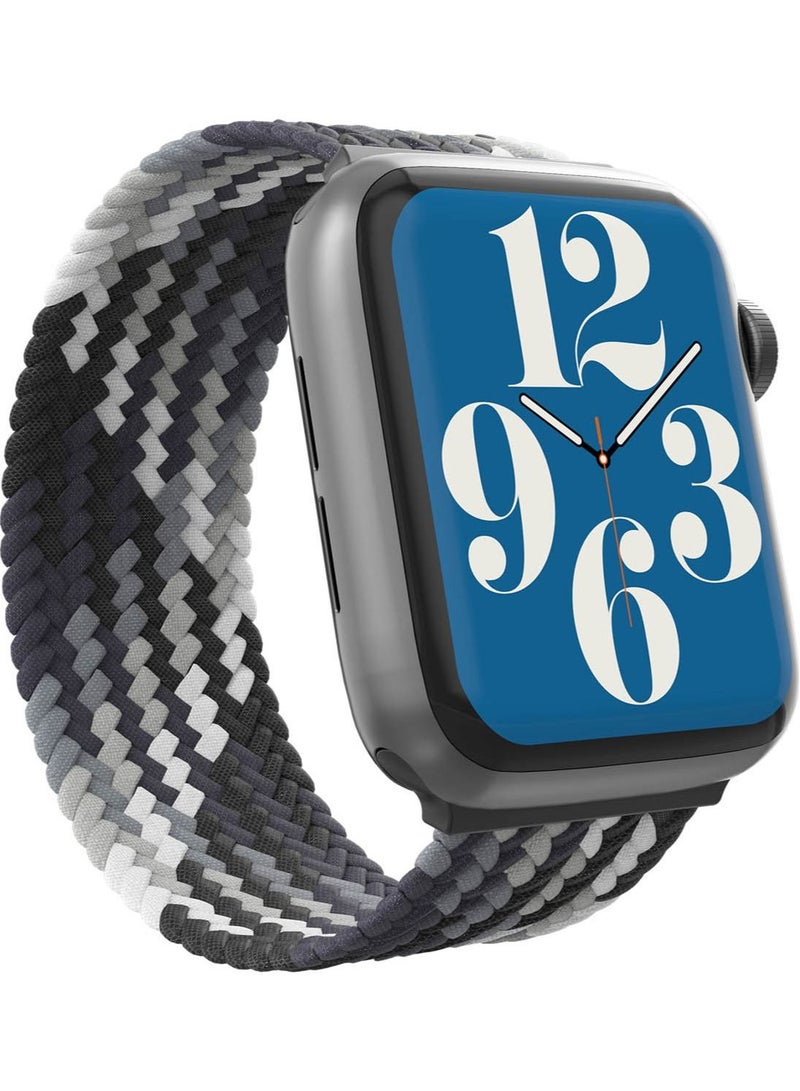Gear4 Braided Apple Watch Series 8/7 (45mm), Series 6/SE/5/4 (44mm) and Series 3/2/1 (42mm) Band - Storm - Image 1
