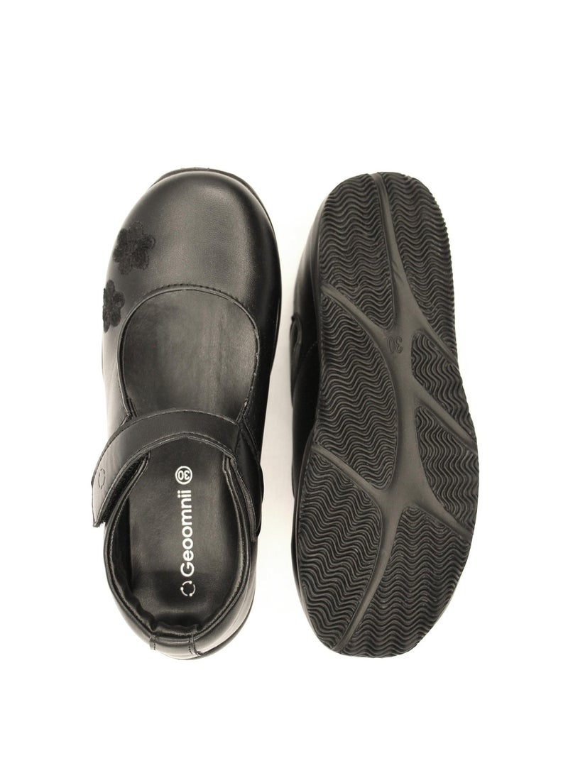 جيومني أحذية مدرسية للبنات - أحذية رسمية سوداء مريحة للارتداء اليومي | نعل غير قابل للانزلاق ، خياطة متينة ، نعل داخلي مبطن | أساسيات العودة إلى المدرسة - Image 5