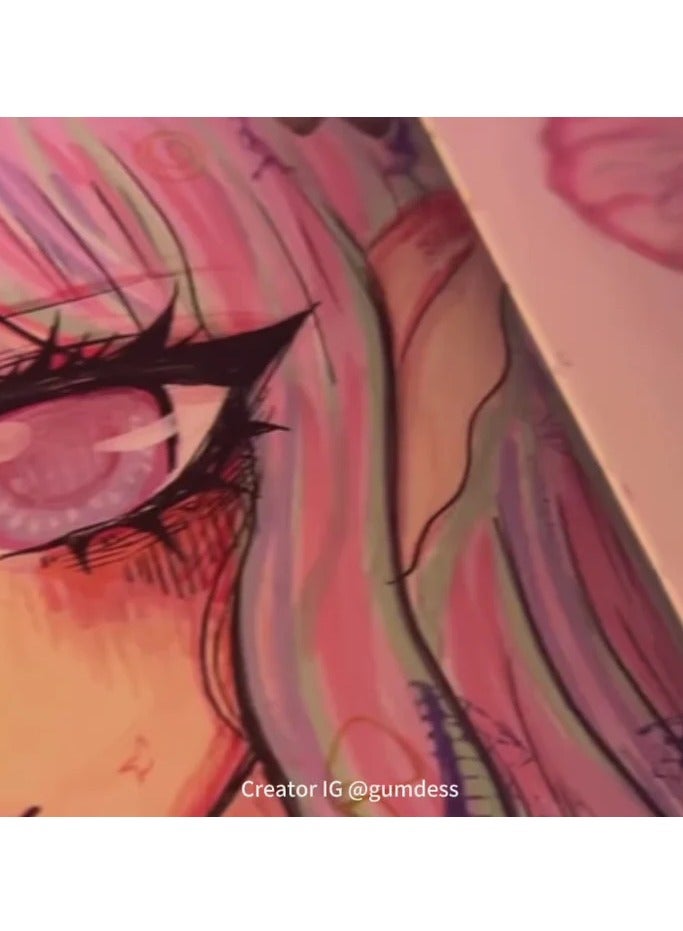 العدو أقلام أكرليك ENMY بـ 36 لونًا – ماركرز أكريليك سائل مباشر للقماش، الخشب، الزجاج، الصخور، والهدايا – ألوان نابضة، تدفق حبر سلس، ظلال لون البشرة – مثالي للفنانين وهواة الحرف اليدوية - Image 5