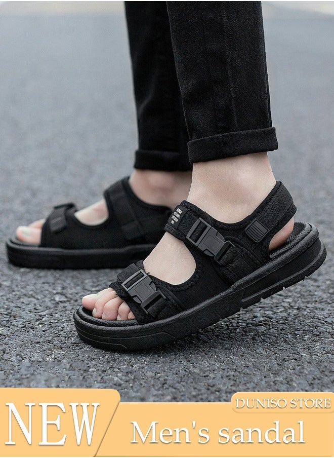 Men's Sandals Lightweight Slide Sandal with Non-slip Soles Thick Sole Beach Sandal Open Toe Breathable Slip-on Sandal House Flat Sandal for Indoor and Outdoor - pzsku/Z8371F257EDFEFA419E57Z/45/_/1713172264/d97dae6a-f759-43eb-8d0f-96c3e2ce0147