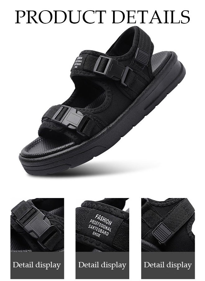 Men's Sandals Lightweight Slide Sandal with Non-slip Soles Thick Sole Beach Sandal Open Toe Breathable Slip-on Sandal House Flat Sandal for Indoor and Outdoor - pzsku/Z8371F257EDFEFA419E57Z/45/_/1713172265/2405e2f5-25b0-4c62-81c1-a9018a6c31ec