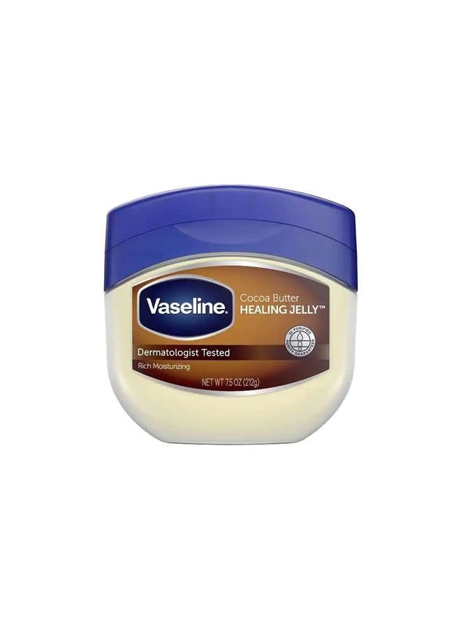 Vaseline Petroleum Jelly, Cocoa Butter 7.5 oz (Pack of 4) - Image 1