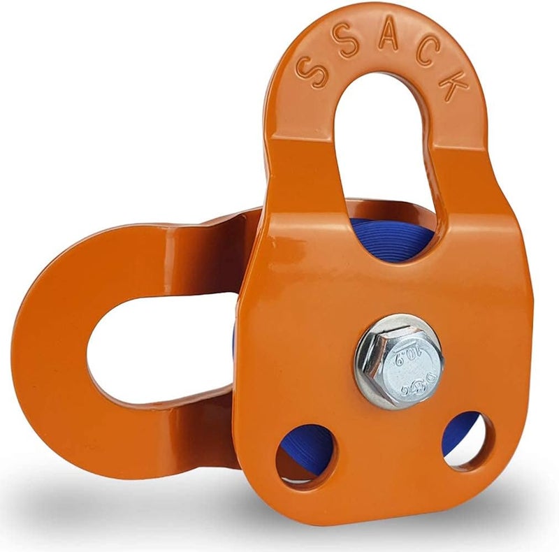 SSACK Store Snatch Block for Winches Synthetic Rope Snatch Pulley Block Max Load 29,000 lbs (Orange) - Image 2
