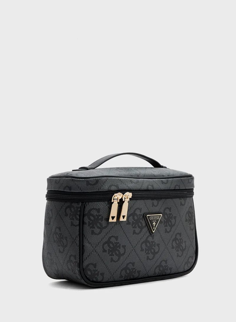 جس Logo Cosmetic Organiser Bag