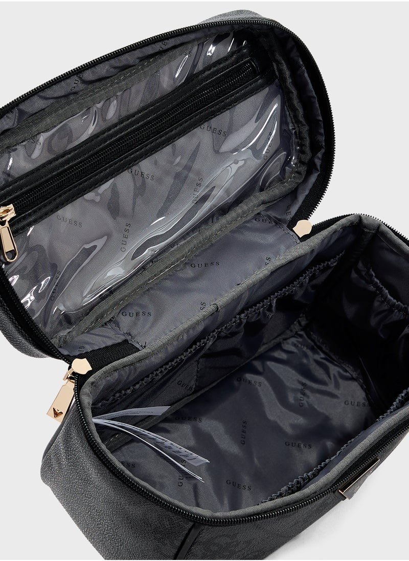 GUESS Logo Cosmetic Organiser Bag  - Image 5