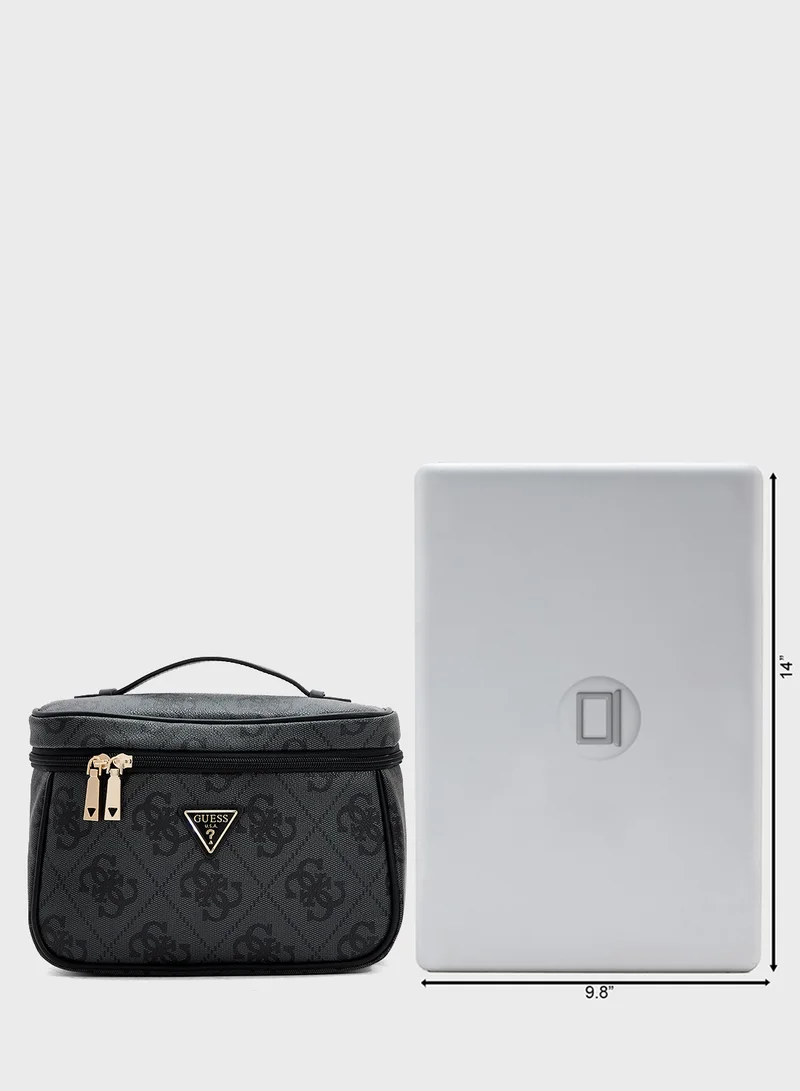 جس Logo Cosmetic Organiser Bag