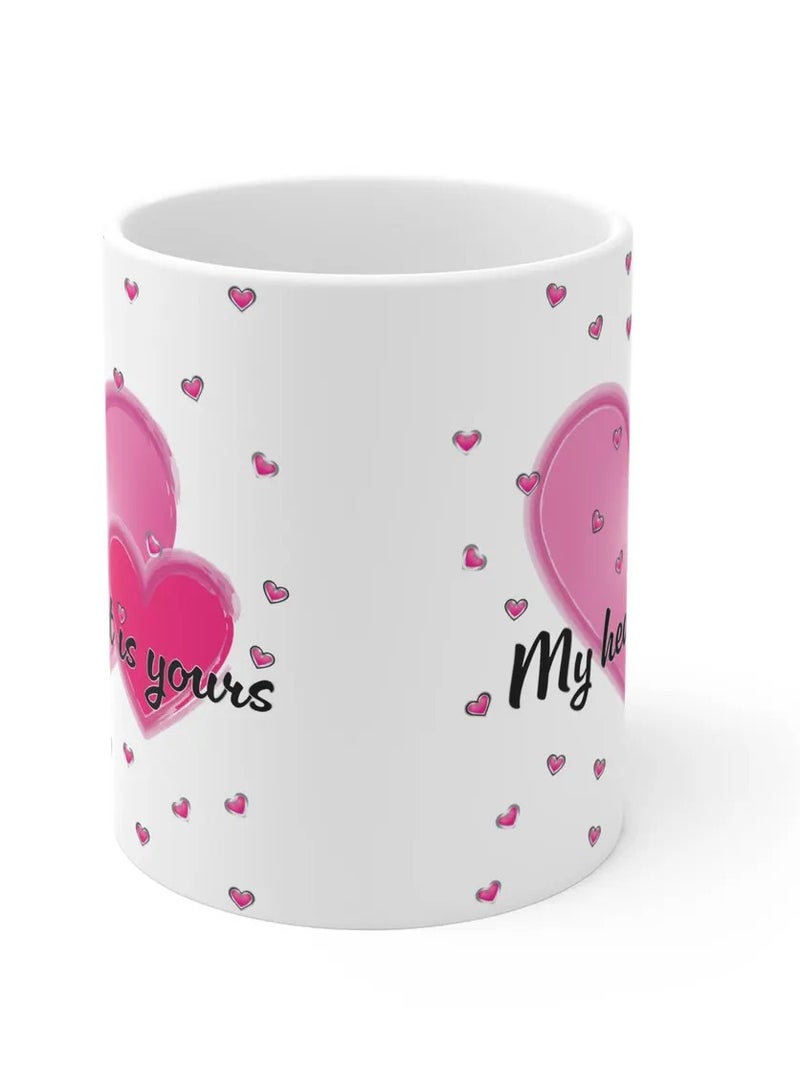 RYN Valentine's Day Mug 11oz - Love Gift for Her, Cup with Hearts, Romantic Coffee Mug, Anniversary Present, Valentine Decor - Image 2