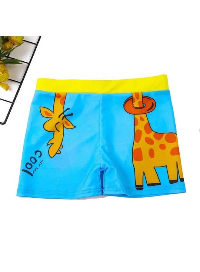 إسكدنيا سراويل سباحة كرتونية للأطفال مباشرة كبيرة الحجم للأولاد للسباحة على الشاطئ ربيع حار - اللون: 2017-6 للأولاد سراويل سباحة زرقاء داكنة - - Image 4