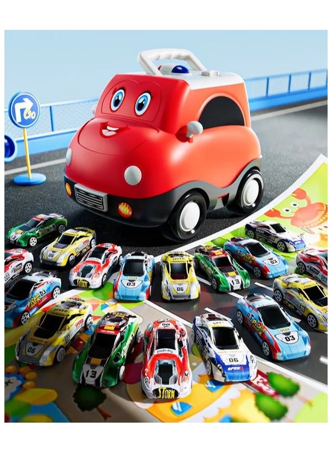 FUN MOMENT 30 Pieces Pull Back Cars in Various Shapes - Image 2