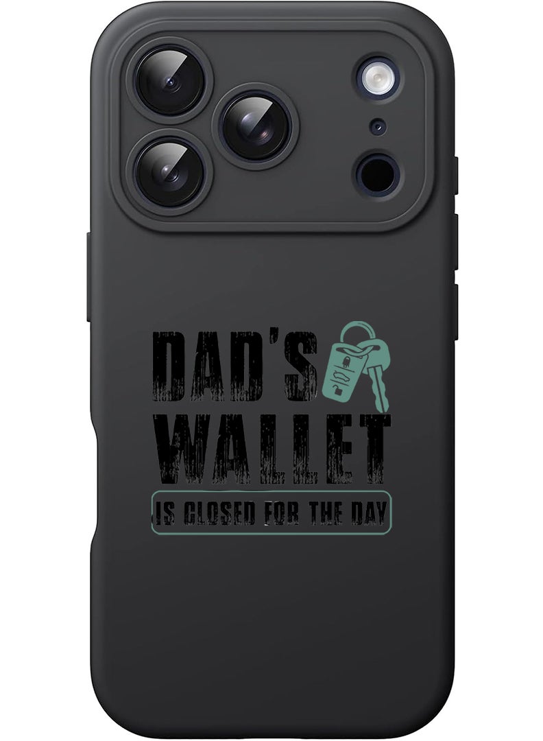 Theodor Protective Slim Fit Case Liquid Silicone Cover with Full Body Protection Anti-Scratch Shockproof Case For Apple iPhone 17 Pro (Black) Dads wallet Black - Image 1