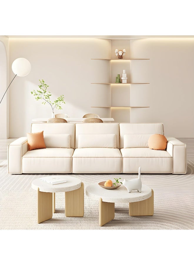 Comfynest Comfynest Contemporary Off 220.98 X 99.06 X 88.9 Cm Off-White  - Image 4