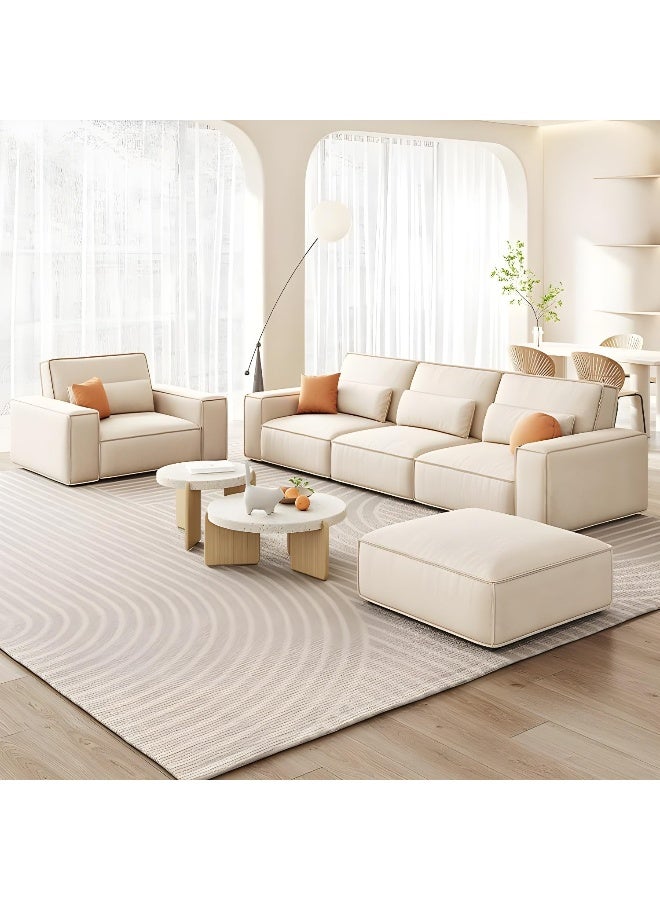 Comfynest Comfynest Contemporary Off 220.98 X 99.06 X 88.9 Cm Off-White  - Image 3