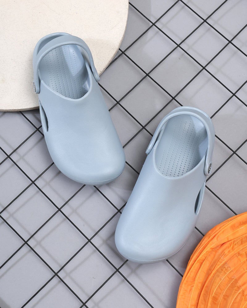 Face Aqua Blue Clogs for Men - Image 1