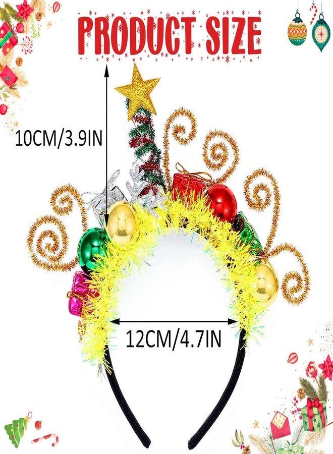 GORTIN Christmas Light up Headband LED Christmas Ball Headpiece Glowing Hair Band Xmas Holiday Hair Accessories for Women - Image 5