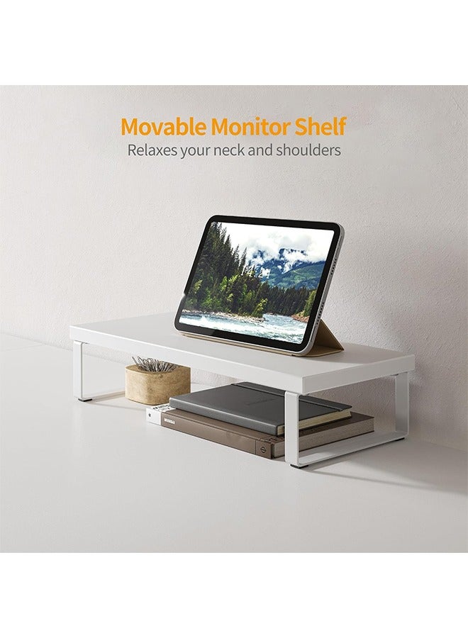 JCB CHIC Gaming Table 102cm with Monitor Stand,Computer Desk Office Table Study Desk L Shaped Desk with2 Storage  Shelves for Study and Home Office - Image 5