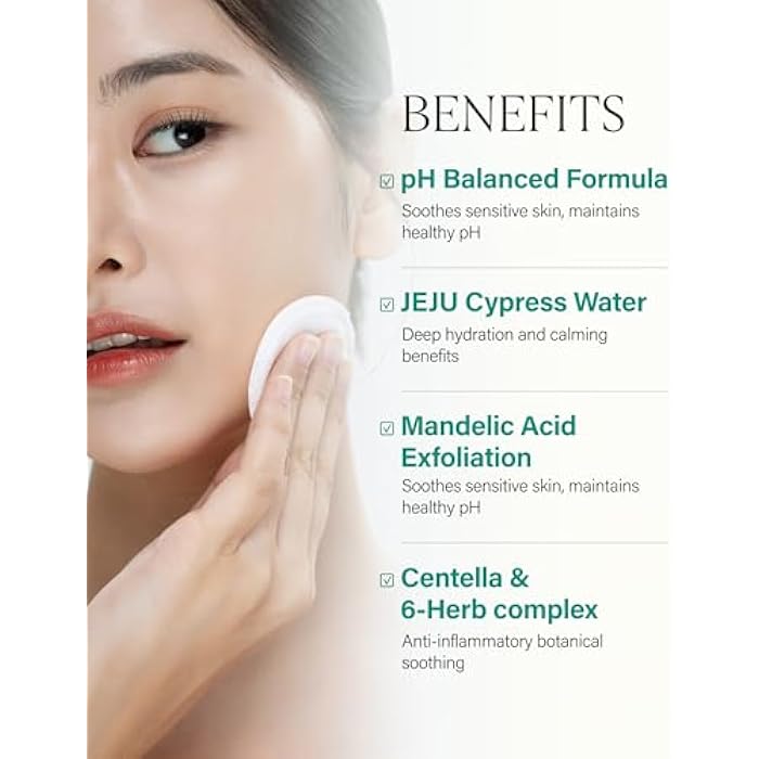 ABOUT ME SOOP Calming Aqua Toner – Korean 90.6% Jeju Cypress Water pH Balancing Toner for All Skin Types – Daily Gentle Exfoliation with Mandelic Acid & Centella – Korean Skin Care – 6.59oz, 195ml - Image 3