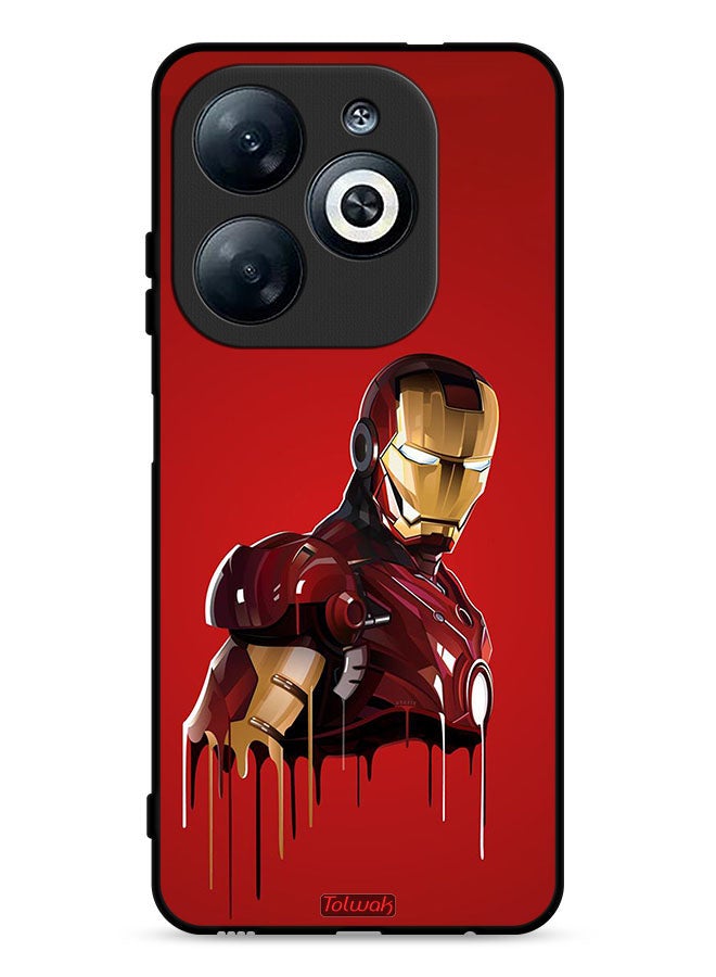 Tolwak Infinix Smart 8 4G Protective Case Cover Iron Man Art - Image 1