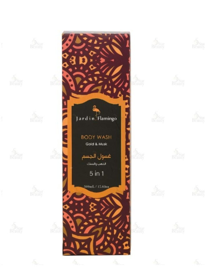 Jardin Flamingo Body Wash GOLD&MUSK 500ml - Image 1