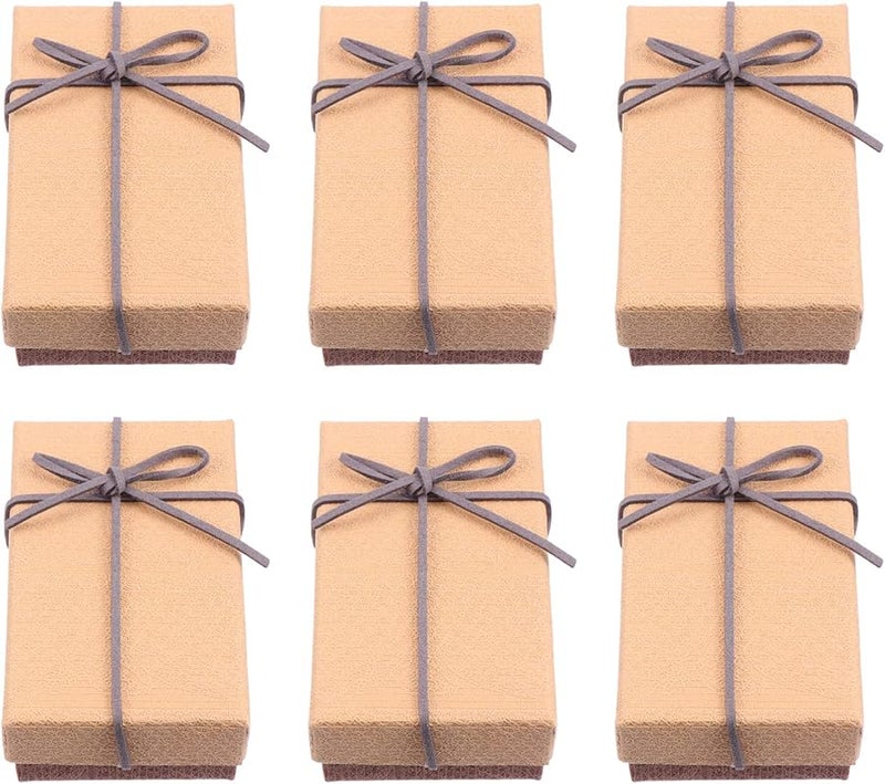 6 قطع من علبة أحمر الشفاه الورقية الأنيقة بتصميم ربطة الحزام لتغليف العطلات - Image 1