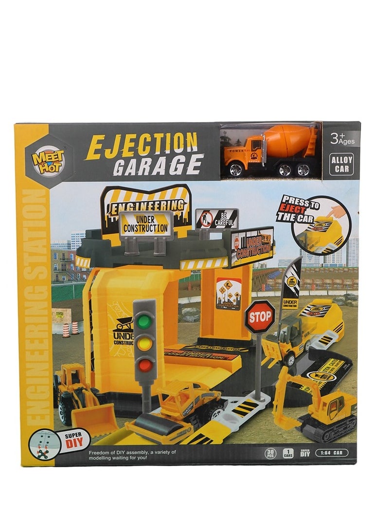 Ejection Constructions Vehicles Garage 30 Pieces - MJ1823495