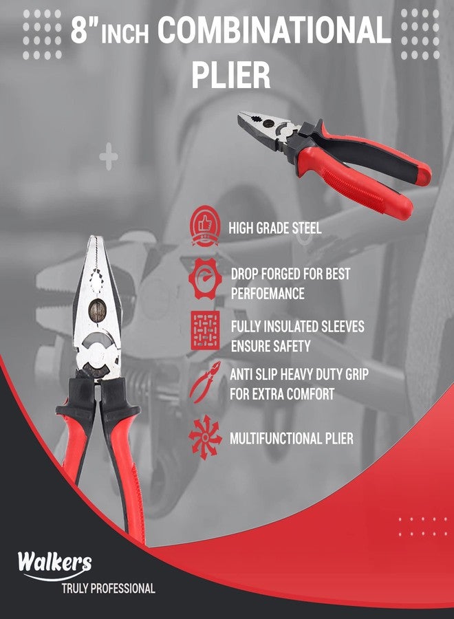 Walker's Walkers WKCB182M1 10" inch with 0-30mm Jaw Opening Capacity with Combinational Plier Adjustable Wrench Spanner Hand Tool - Image 3