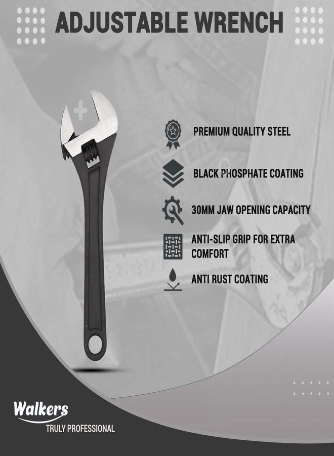 Walker's Walkers WKCB182M1 10" inch with 0-30mm Jaw Opening Capacity with Combinational Plier Adjustable Wrench Spanner Hand Tool - Image 2