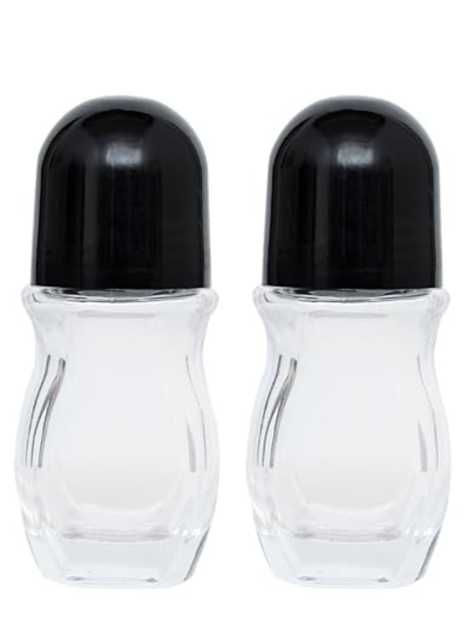 Eoglirie Glass Deodorant Roller Bottle Leak Proof Refillable Roller Bottles Containers 2 - Image 1