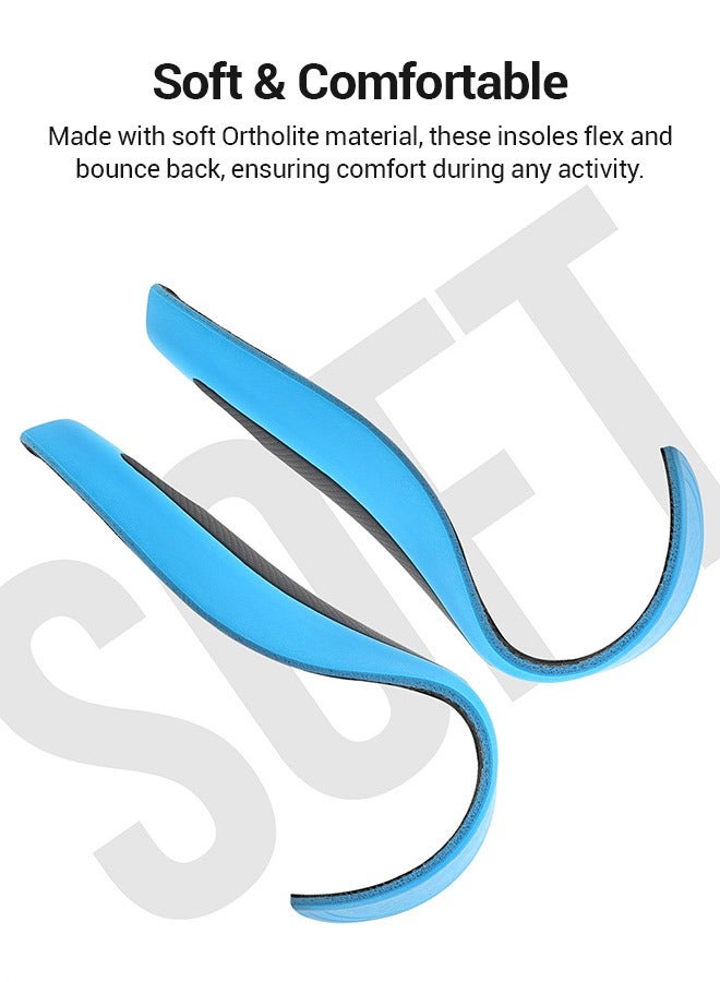 Beauenty Foot Care Ortholite Breathable Shock Absorbing Sports Insoles for Running and Training Shoes with Arch Support (Sizes 39-41, 42-44) - Image 3