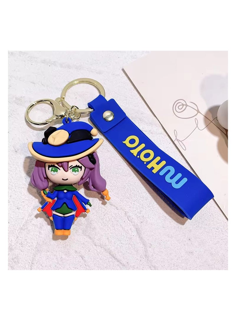 Eula Vision Of God Cosplay Key Chain Unisex Pendant Keyring Accessories Gift PropGame Genshin Impact Alloy Keychain  - Image 3