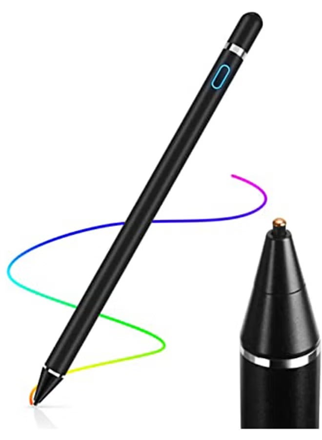 إنتاج قلم ستايلس سعوي مناسب لأجهزة Apple iPad/الأجهزة اللوحية/MediaPad (أسود) - Image 1