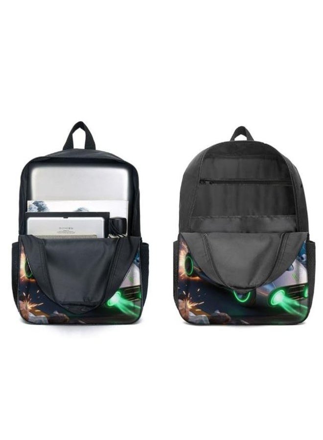 واضح من النار حقيبة كرتونية من ثلاث قطع، يسهل التعامل معها في مناسبات مختلفة (متوفرة للطلاب والأطفال والأصدقاء في النزهايات وتسلق الجبال والتعليم المدرسي وما إلى ذلك) | الكتفين + حقائب اليد + حقائب القرطاسية | موسم العودة إلى المدرسة / هدايا المهرجان - 44 - Image 4