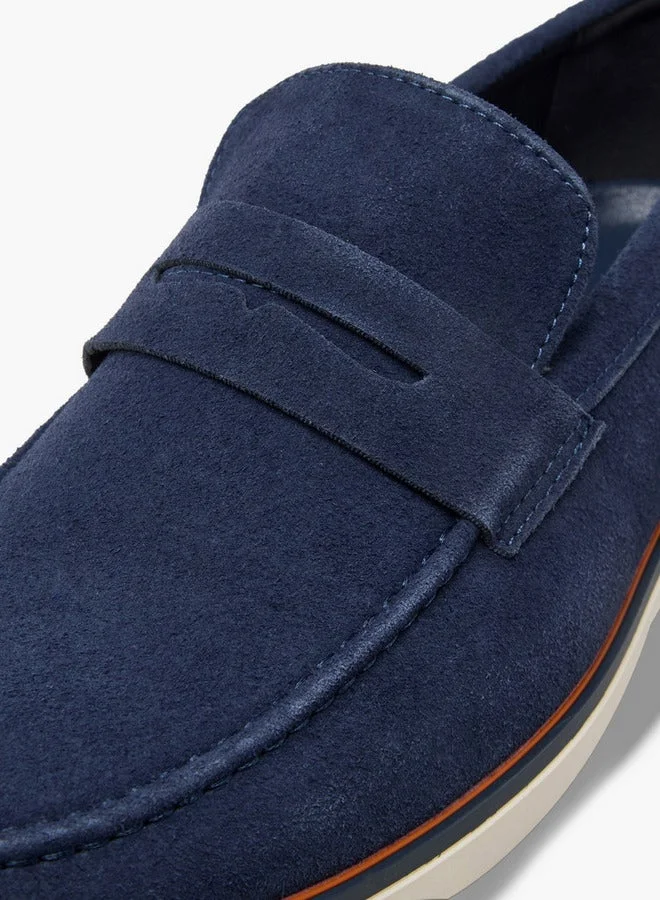 LBL by Shoexpress NAVY Men Textured Slip-On Loafers for Men | Best Price UAE