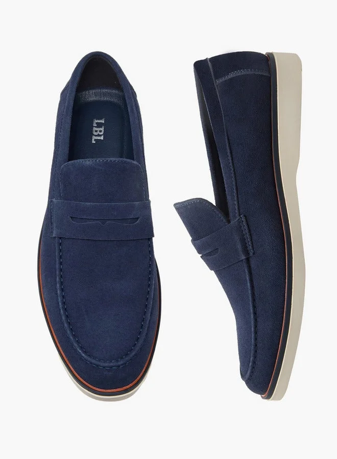 LBL by Shoexpress NAVY Men Textured Slip-On Loafers for Men | Best Price UAE