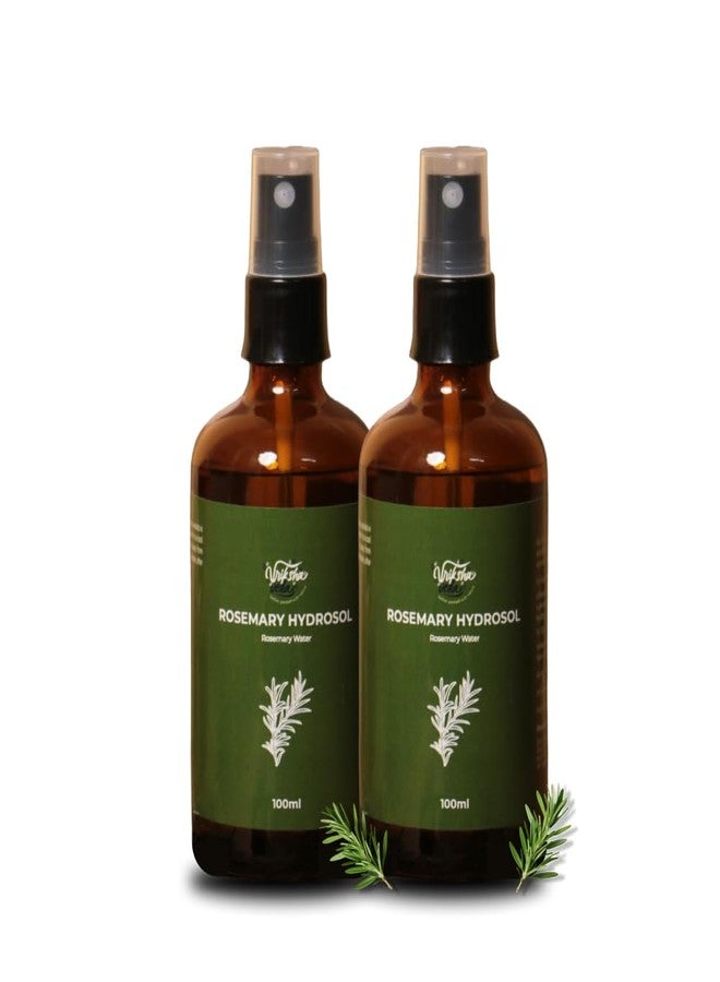 Vriksha Veda Rosemary Hydrosol I Pure I Steam Distilled in Uttarakhand ISuitable for all Hair types I 100 ml pack of 2 - Image 1
