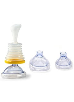 Child and Adult Choking Rescue Device With 1 Large 1 Small Mask Breathing Trainer Portable Emergency Choking Device Home First Aid Kit Portable Heimlich First Aid Artifact