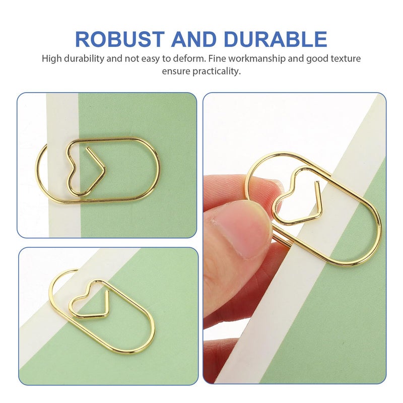 Mini Heart Shaped Metal Clips 20mm 100pcs For Office Craft Paper Organizing - Image 4