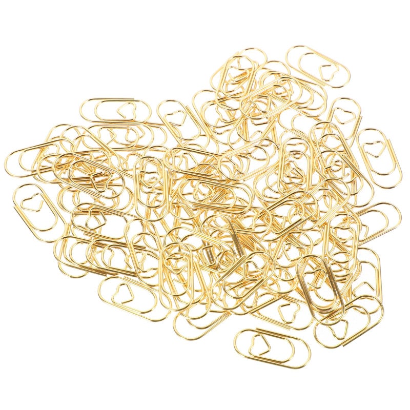Mini Heart Shaped Metal Clips 20mm 100pcs For Office Craft Paper Organizing - Image 2